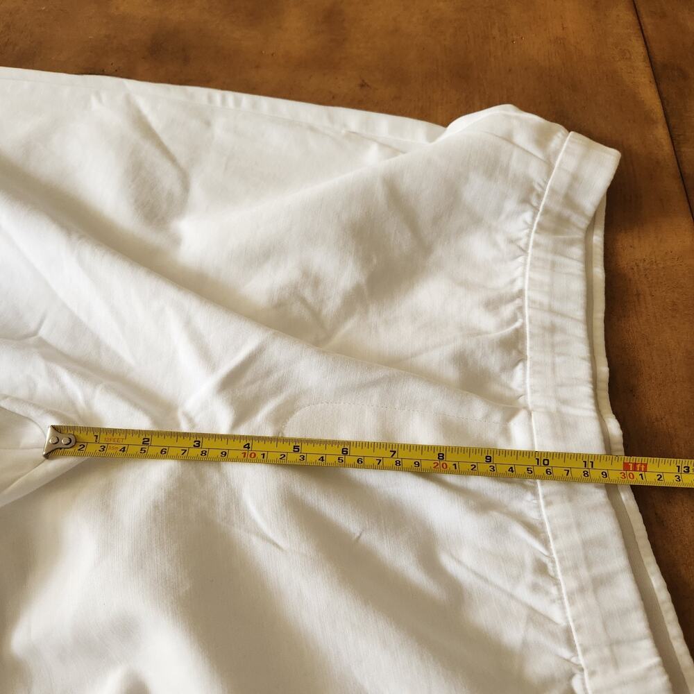 J. Jill Pants Women's 20W White Cotton Blend Coastal Chic Resort Wear Straight - Picture 14 of 16